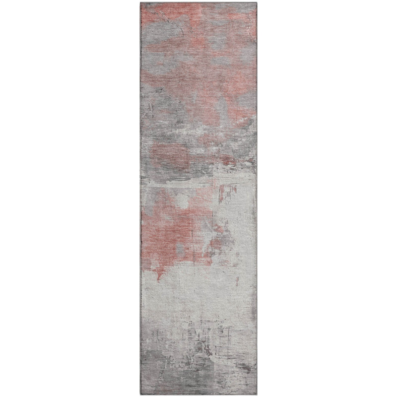 Premium Machine Washable Mehara AMF1685 Abstract Rug, Runner 2'3" x 7'6"