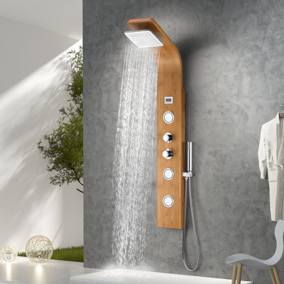 Crane Series 60'' Shower Panel with Adjustable Shower Head