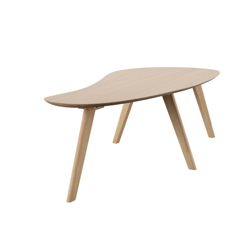 Table basse Campanelli, Plateau blanc délavé / base blanche délavée