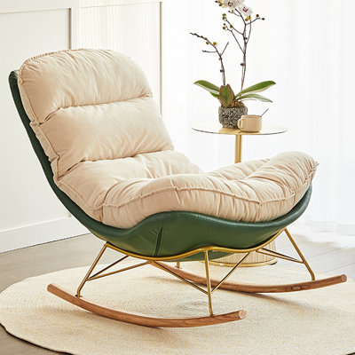 Chaise berçante élégante, confortable et décontractée