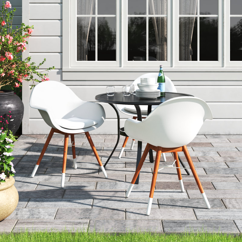 Chaises de patio avec coussins Alyisa