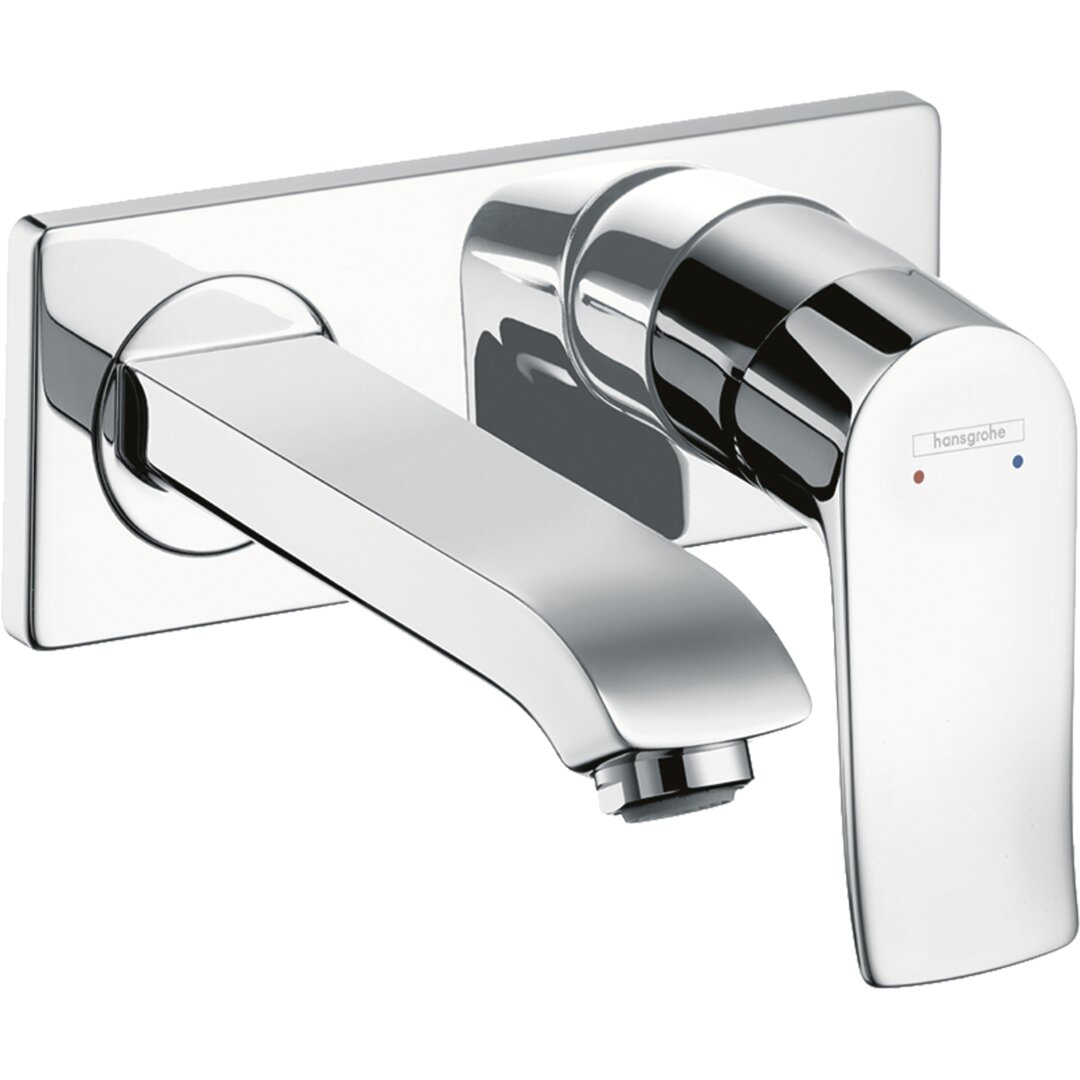 Hansgrohe Metris Einhebel-Waschtischarmatur Unterputz Für Wandmontage Mit Auslauf 16,5 Cm Chrom