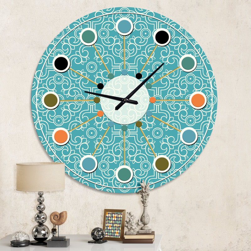 Horloge murale rétro Mid-Century, Moyenne