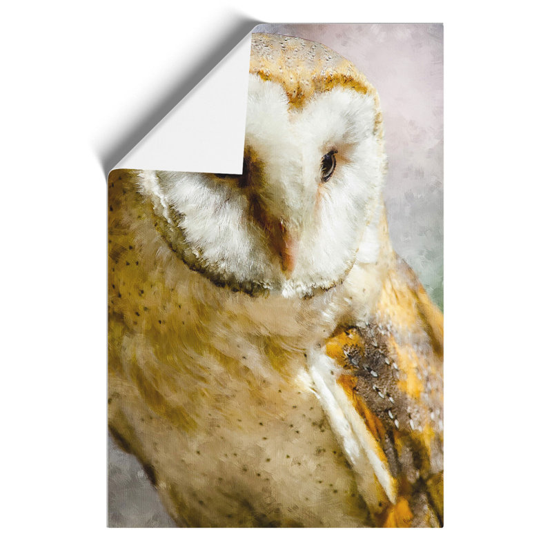 Barn Owl Painting - Frameless Print, 42cm H x 30cm W x 0.1cm D