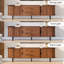 70" Mid-century Modern Low Console Cabinet-2065340997