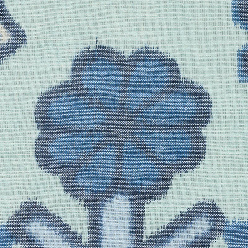 Chuska Warp Print Fabric, Blue/ Medium Blue
