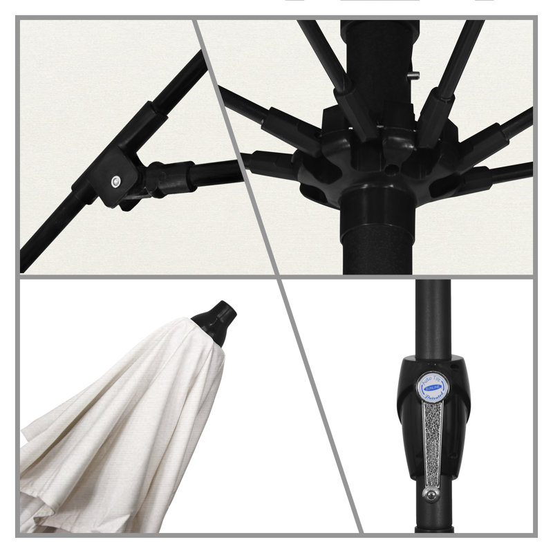 Parasol de marché 7,5 pi Simons, Toile Sunbrella® naturel