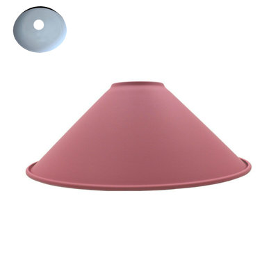 25.4 cm H Bowl Lamp Shade ( Screw On ) in Pink