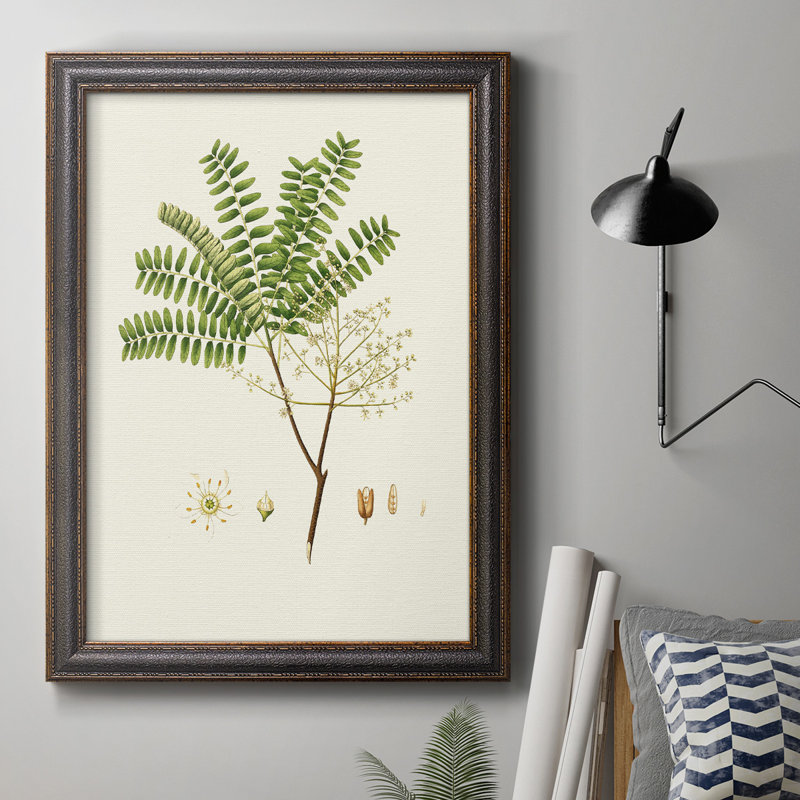 Toile encadrée de printemps vert feuillage de qualité supérieure - prête à être accrochée, H 36 po x l 24 po x P 2,5 po