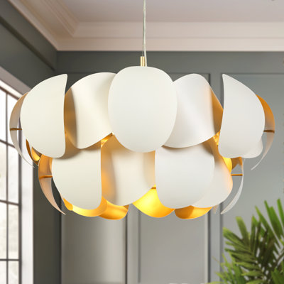 Nolia 8-Light Dimmable Chandelier With Art Deco Accents
