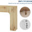 Console 63 pouces, canapé / entrée en bois, vestibule et vestibule