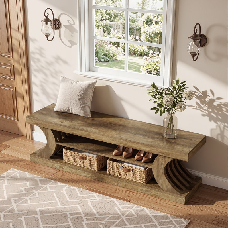 Engineered Wood Storage Bench