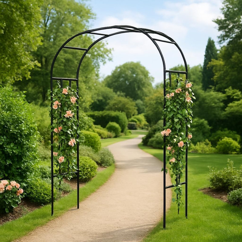 267cm H x 50cm W Metal Arched, 267cm H x 225cm W x 50cm D