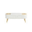 Banc de rangement ovale polyvalent pour diverses pièces avec fonctionnalité lisse-203575265