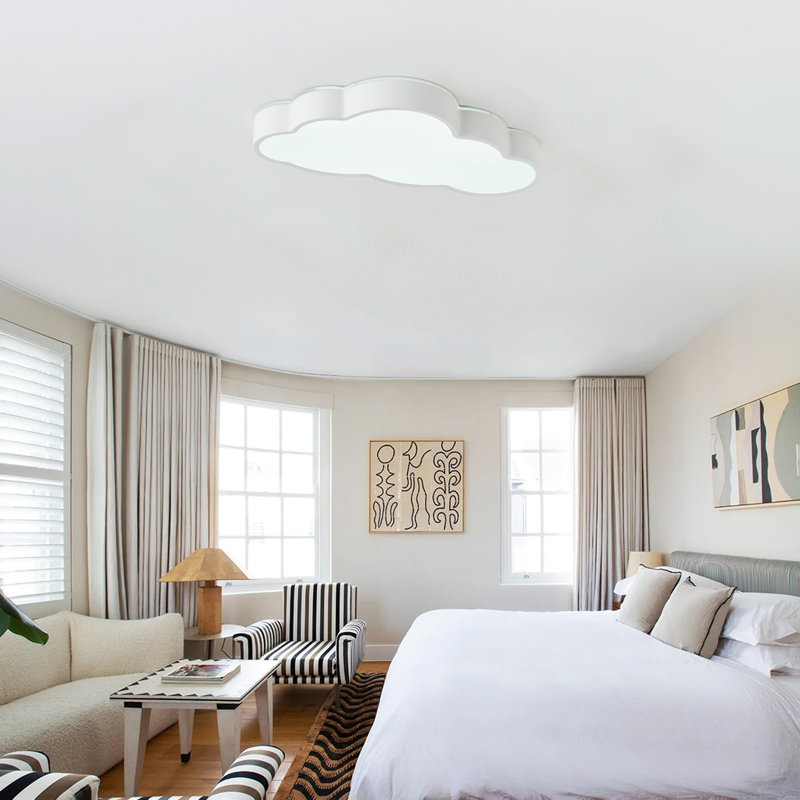 1-Cloud shaped white LED dimmable ceiling light