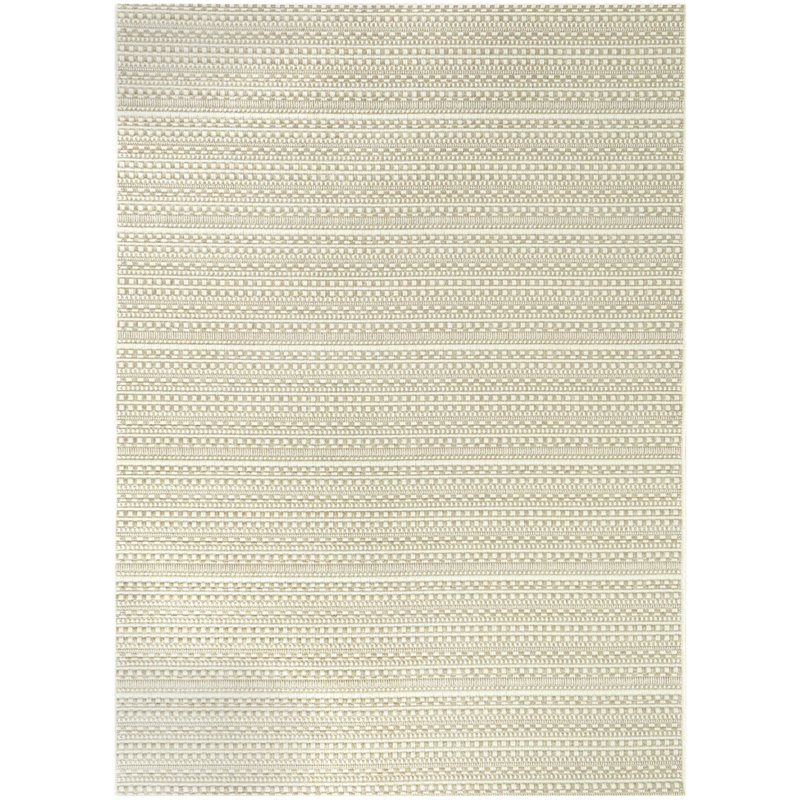 Callaghan Tan Transitional Patio Indoor/Outdoor Area Rug, Rectangle 5'3" x 7'