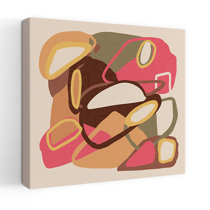 Art contemporain contemporain abstrait, H 32 po x l 32 po