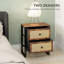 50cm W Manufactured Wood Bedside Table