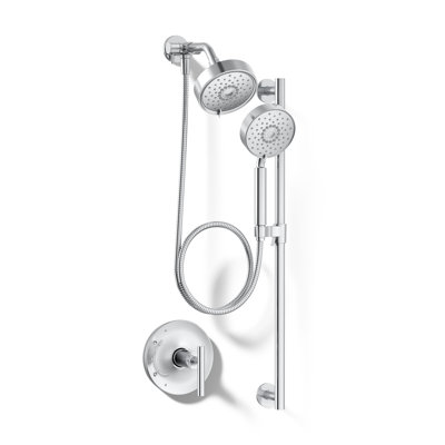 Kohler Purist Performance Showering Kit, 1.75 GPM Multifunction Showerhead and Handshower Package, Three Spray Settings