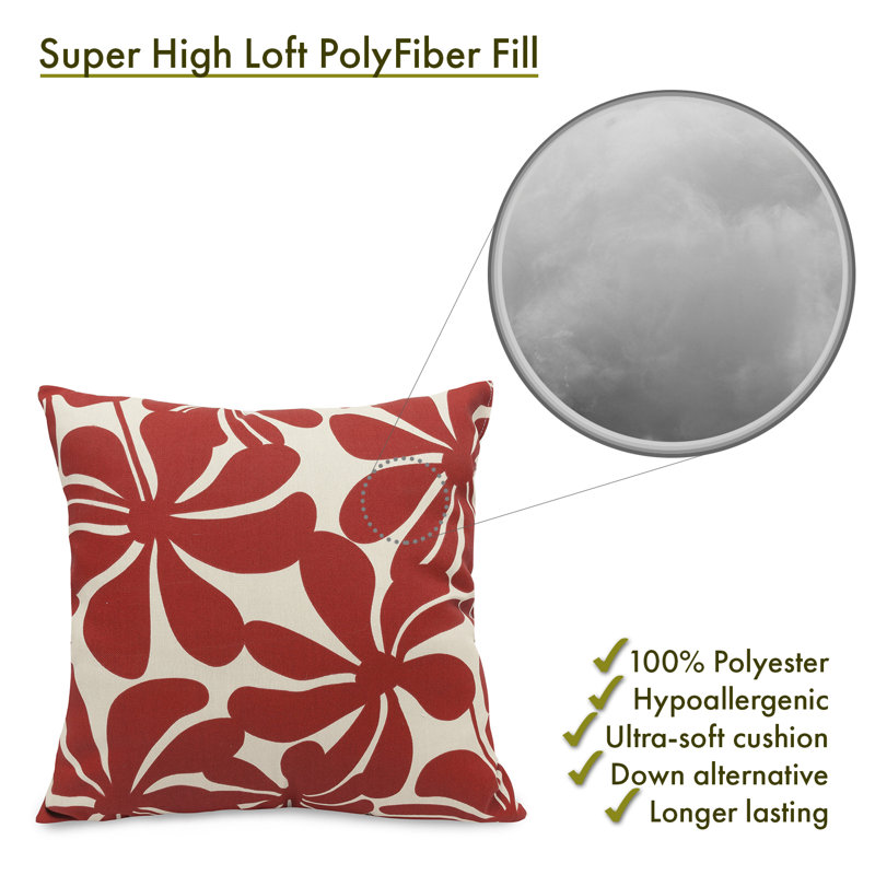 Navy Blue Plantation Large Outdoor Plush Pillow