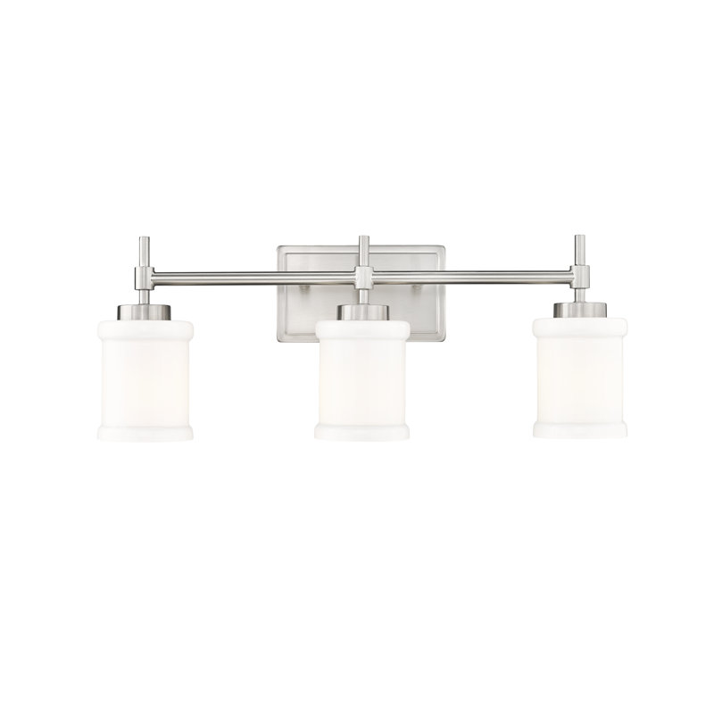 Zowie 3 Light Vanity, Brushed Nickel