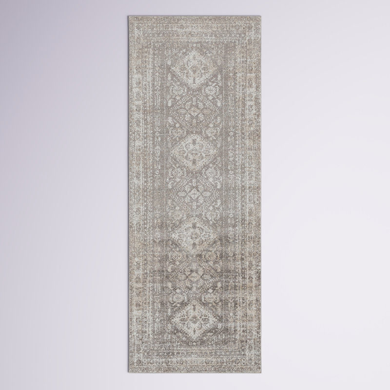 Dickison Washable Oriental Indoor Rug, Runner 2'7" x 7'3"