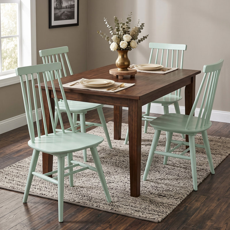 Chaises de salle à manger Alvie, Menthe douce
