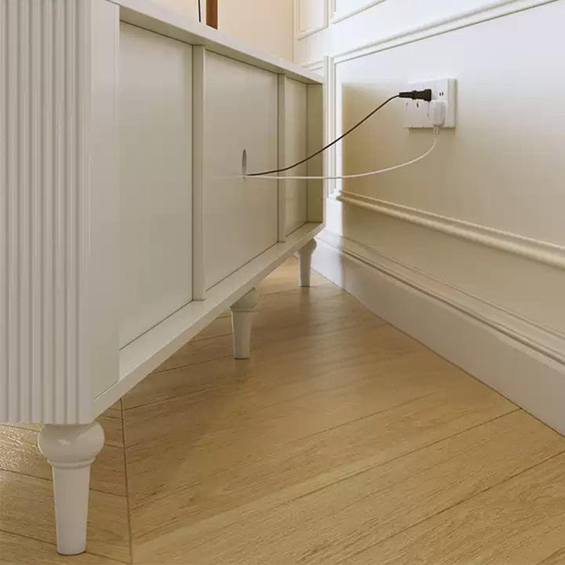 Meuble télé blanc simple, 94.49"