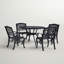 Chachere 4 - Person Patio Dining Set with Round Table