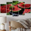Regeani - Décoration murale fruits - 5 panneaux