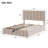 Hydraulic Storage Upholstered Bed - Beige Comfortable Design Elegant Platform With System