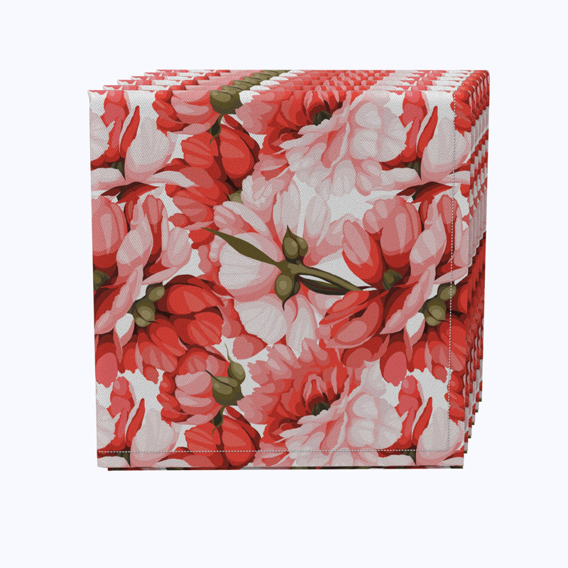100% Cotton Floral Square Napkin