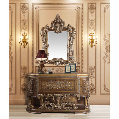 Commode 4 tiroirs avec miroir Poolain