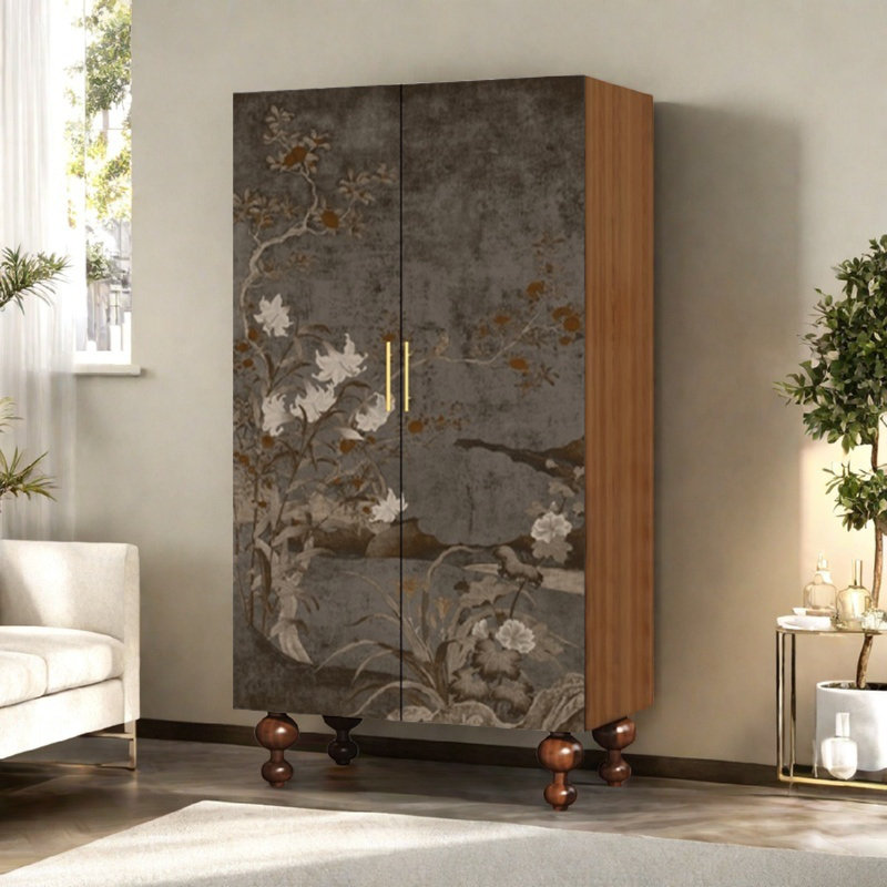 Aubriella, Walnut/Dark Grey