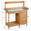Garden Wood Potting Bench 100% Fir Wood-66346150