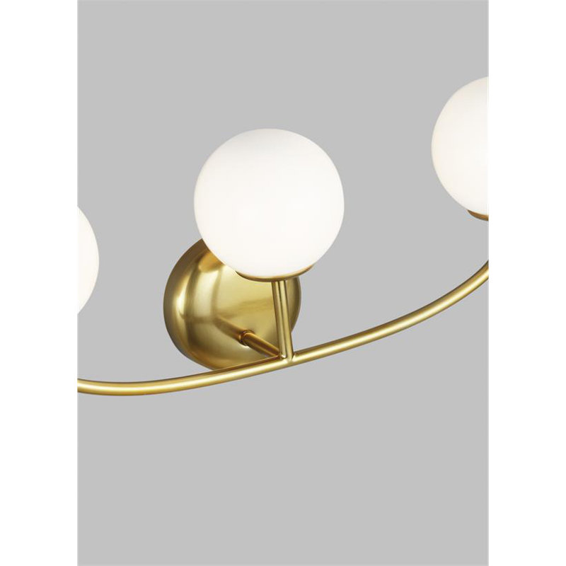 Alain 3 - Light Dimmable Vanity Light, Burnished Brass