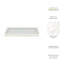 Sagebrook Home 12X6" Scallop Edge Marble Candle Tray, White