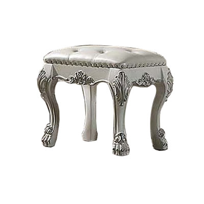 Solid + Manufactured Wood Accent Stool