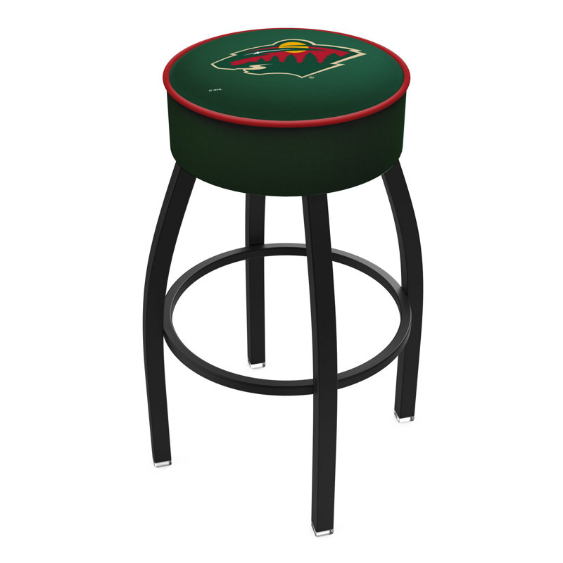 NHL Bar & Round Counter Stool, Minnesota Wild, Bar Stool (30" Seat Height)