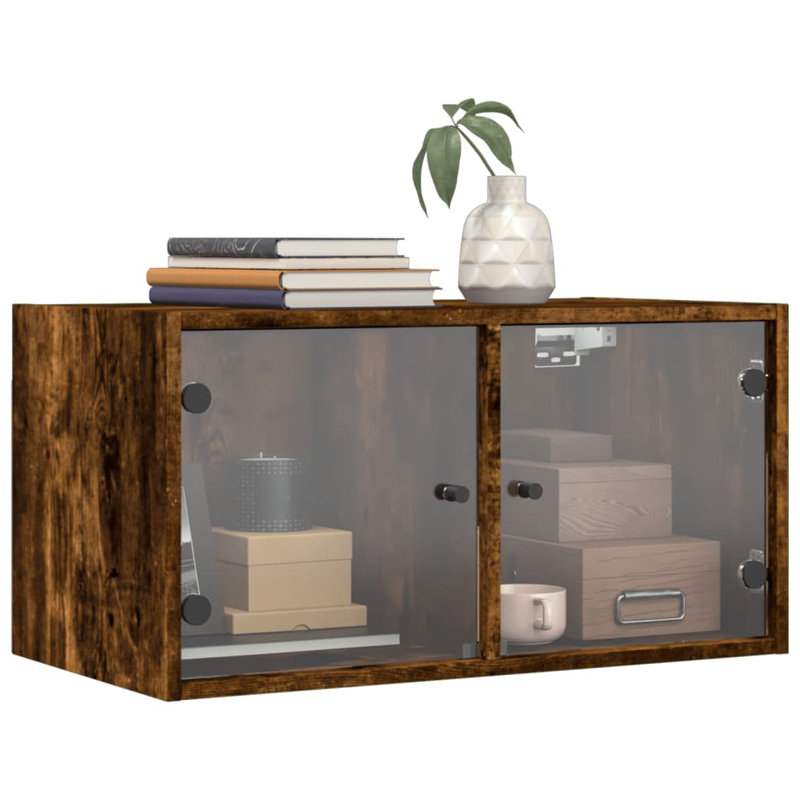 Mataio Rectangle Accent Cabinet, Smoked Oak