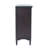Druzella 32" Slat Panel Door Accent Cabinet - Farmhouse Transitional Storage with Adjustable Shelves - Chestnut-114241388