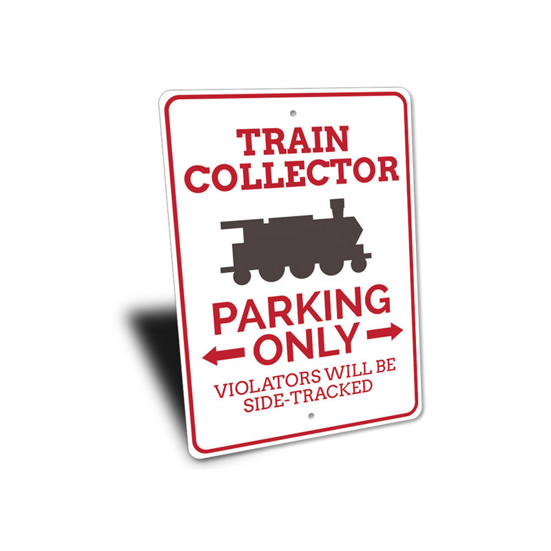 Enseigne de train Train Collector, H 14 po x l 10 po x P 0,04 po