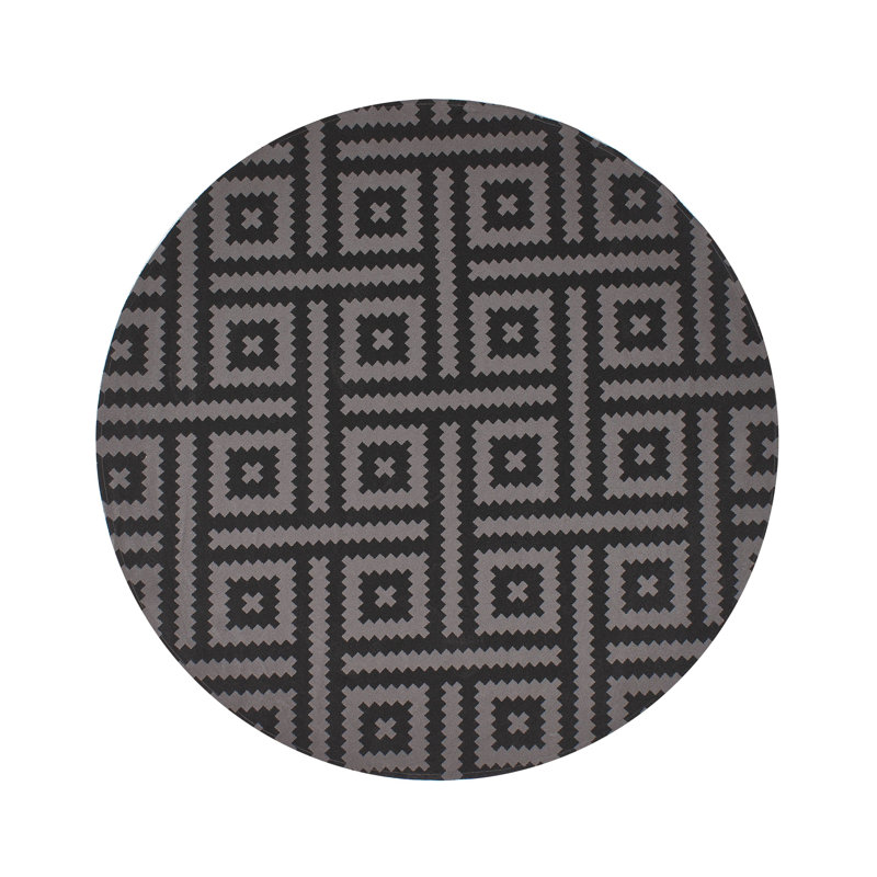 Outdoor Rug AJMER Black, Round 160 cm