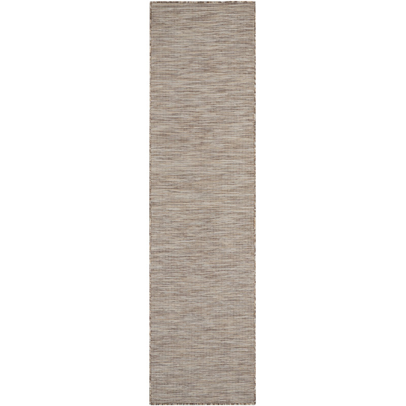 Lillehammer Solid Indoor/Outdoor Area Rug, Runner 2' x 6', Beige