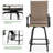 Sour Citrus 5-piece Bar Table And Chairs Set Outdoor Bar Set With All Weather Textilene Bar Stools And Bar Height Table For Deck, Poolside, Garden, Porch