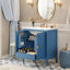 Meuble-lavabo de salle de bain avec lavabo et armoire de rangement