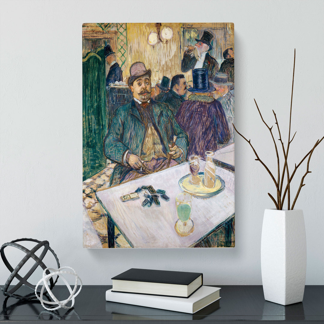 Monsieur Boileau At The Cafe by Henri De Toulouse-Lautrec - Wrapped Canvas