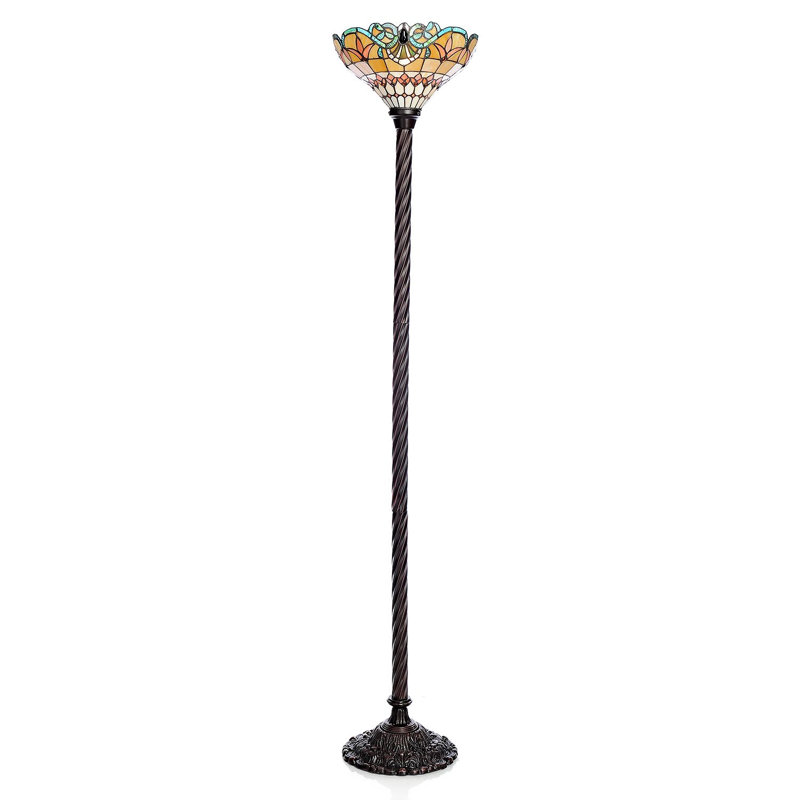 Galvan 72'' Bronze Torchiere Floor Lamp