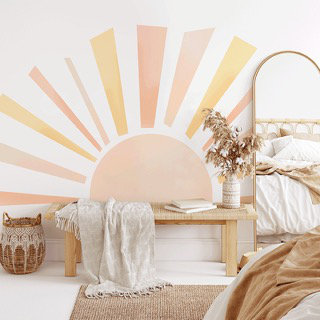 Adhésif décoratif soleil