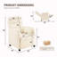 Fauteuil inclinable électrique moderne en tissu Teddy -1666380691